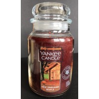 Yankee Candle 22 oz NEW ENGLAND MAPLE Large Jar Candle / Village Exclusive 886860721411  263538929957